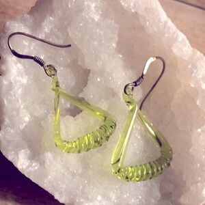 Hand Blown Glass Earrings with Sterling Hooks